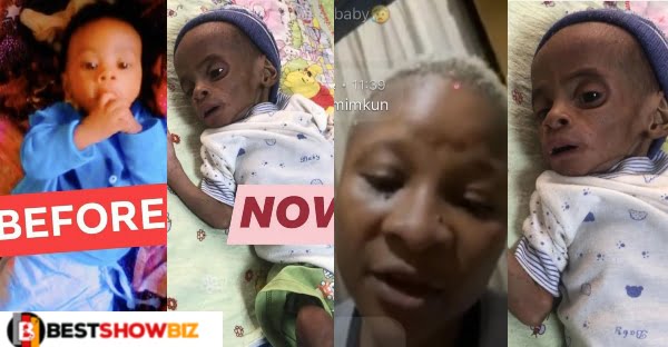Sad News: Boss starves the baby of her employee to death; see before and after photos of the baby