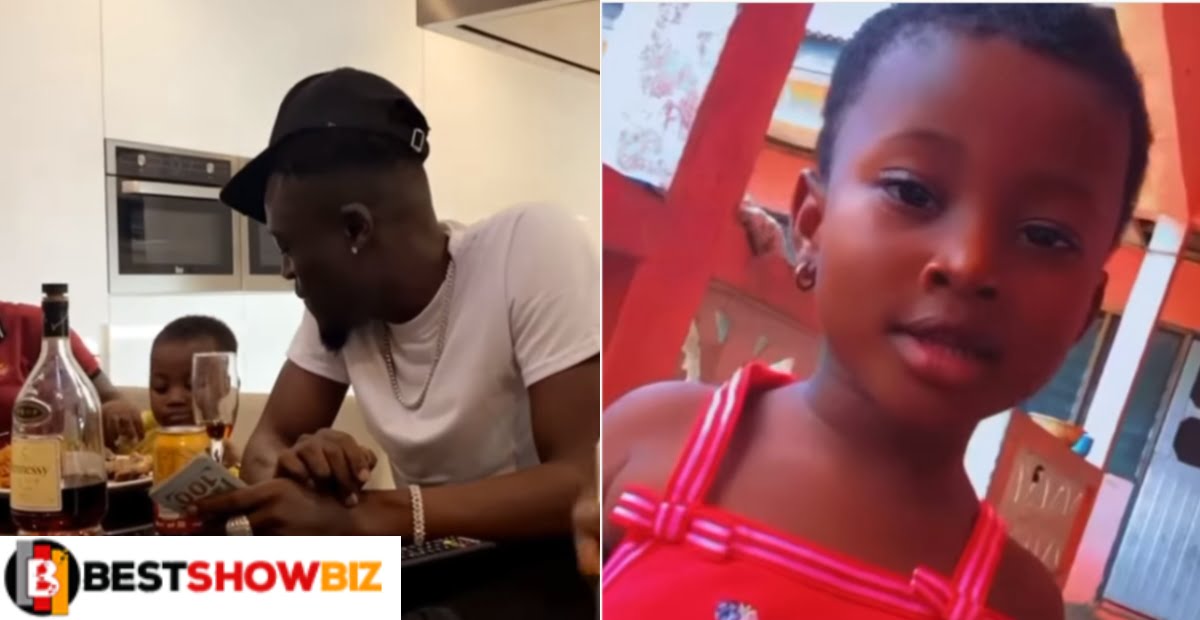 Rapper Okese1 gives a young girl $1,000 for singing one of his songs.