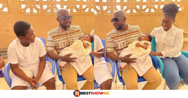 Nana Aba's baby Daddy Osebo welcomes his 6th child (photos)