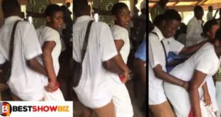 Video of SHS boy grinding the nyἆsh of a female student trends online (watch)