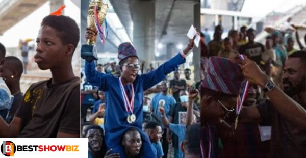 18 years old trotro mate who has been living under a bridge wins maths and chess competition
