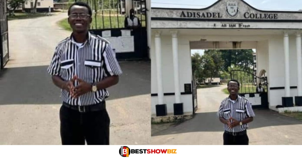 32-year-old man, Richard Marfo gains admission to Adisadel College after 5 failed attempts. 