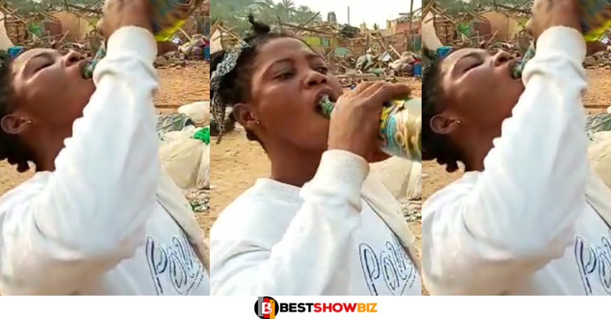Bogoso explosion: Lady Drinks Chilled Beer After She Couldn't Find Her Gold