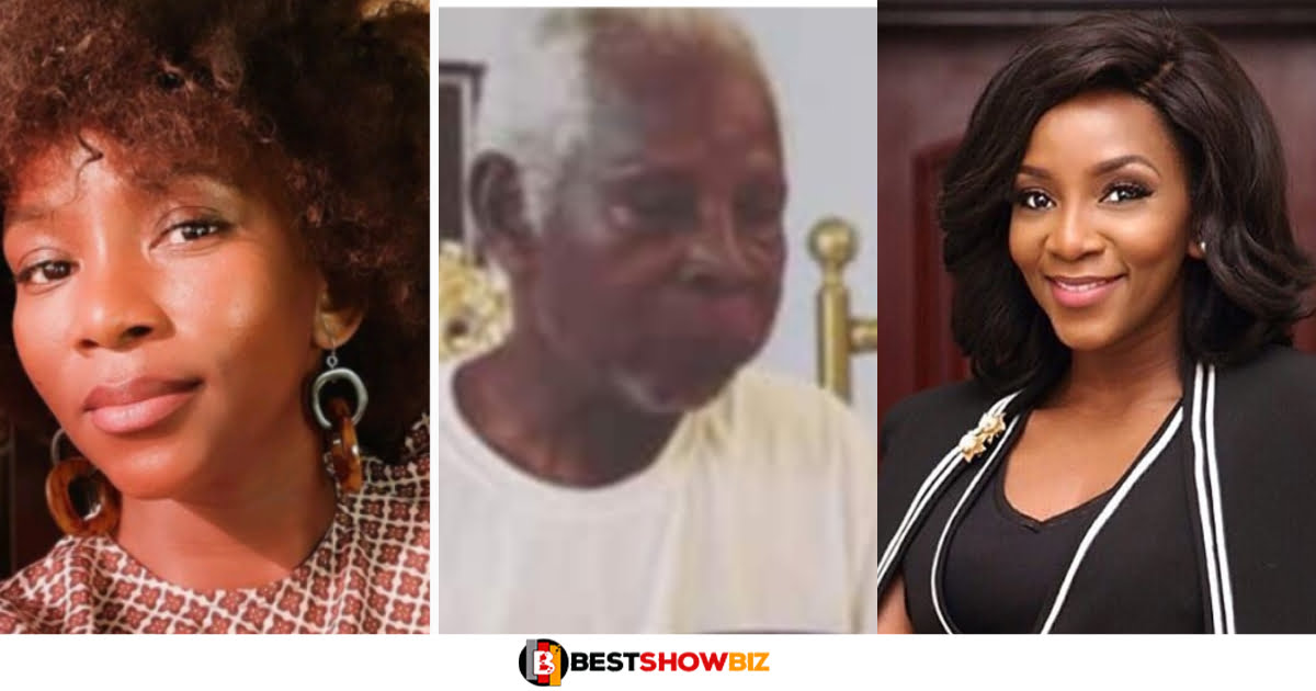 Actress Genevieve Nnaji shares a photo of her 86-year-old father for the first time