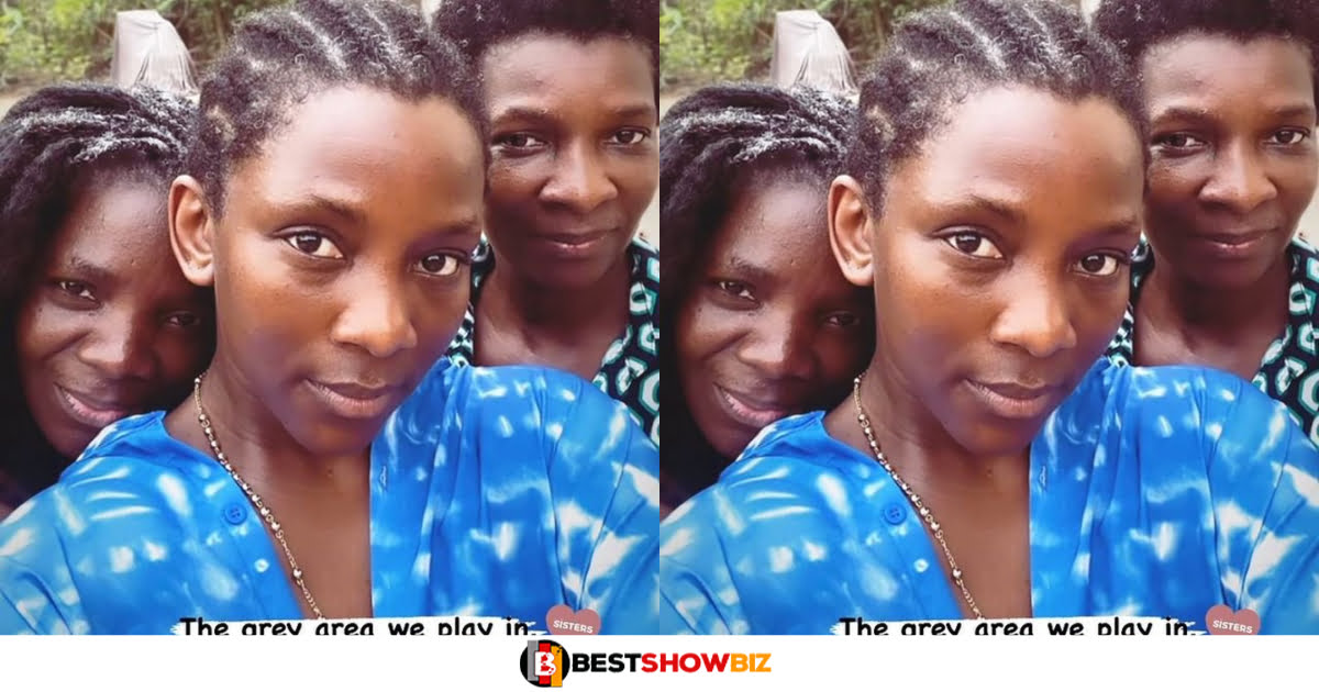 See Rare photo Actress Genevieve Nnaji and her two sisters.
