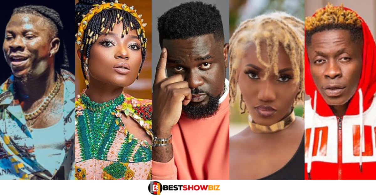 Here Are The Top 5 Ghanaian Musicians With Biggest Fan Base In 2022