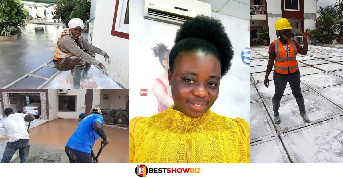 Photos: Meet Theresa Osei, The Lady Who Left Her Banking Job To Become A Professional Flooring Contractor