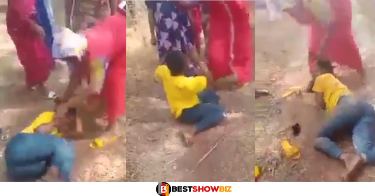Video: Lady gangs with friends to beat up her boyfriend’s side chic