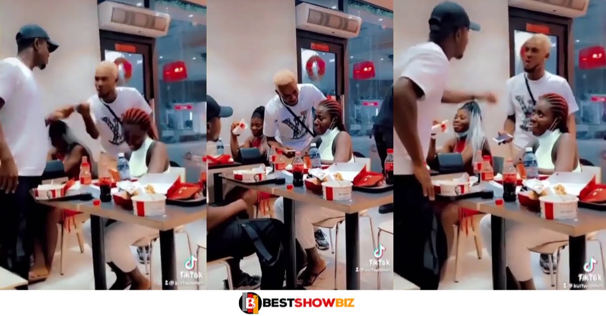 Video: Man Boldly Asks For A Lady's Phone Number While She Was With Her Boyfriend