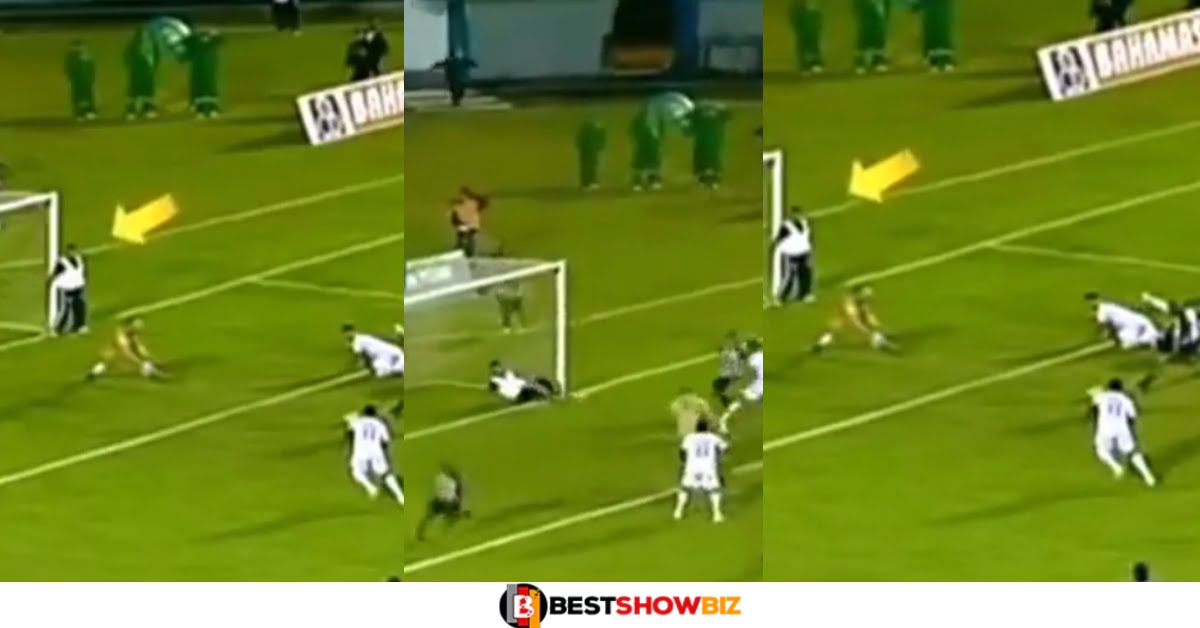 Video: Man who staked bet prevents opponent from scoring his team on the field