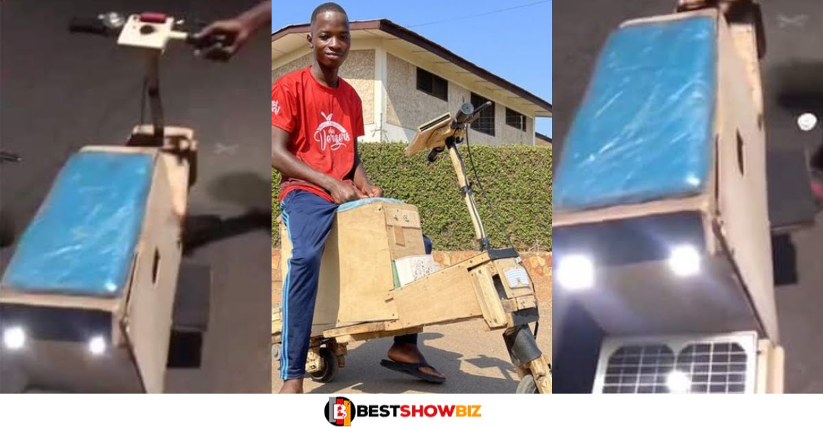 Video: Meet the 17-year-old Ghanian boy who invented Solar-powered motorbike