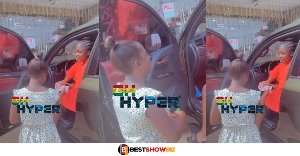 Video: Tracey Boakye Gives GHC1000 To A Stranger She Met On Roadside For Free
