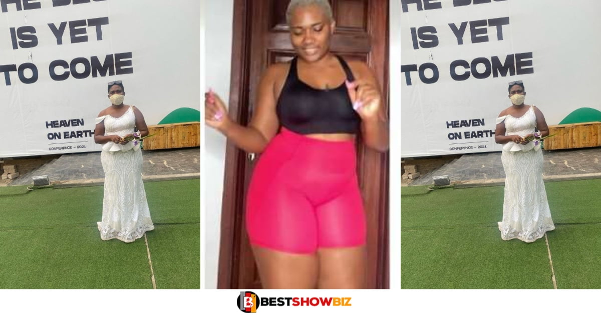Abena Korkor Spotted in Church After Listing The Men She Has Slept With (Photo)