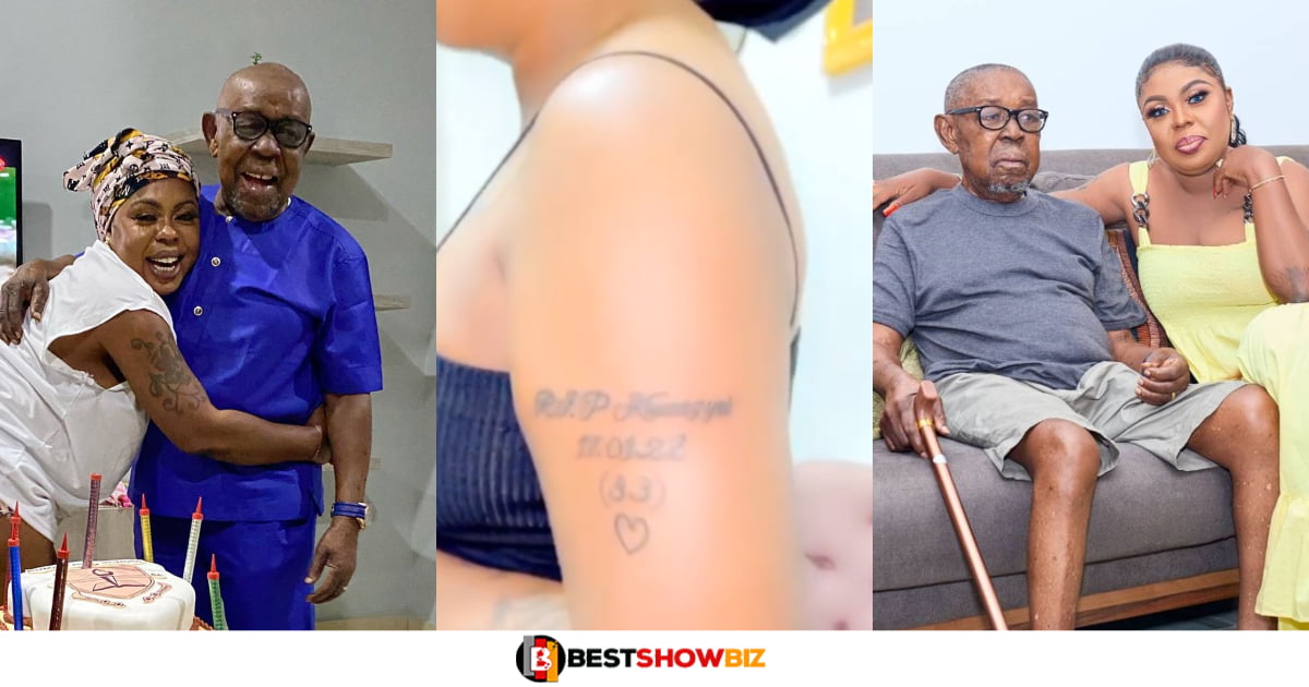 Afia Schwarzenegger Tattoos The Name Of Her Late Father On Her Arm (video)