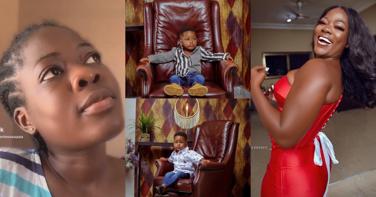 TikTok Star Asantewaa Shows off her son on social media for the first time