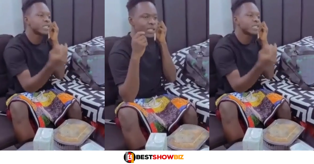 Boy cries on phone after his girlfriend dumps him for a sugar Daddy who Bought an iPhone for her (video)