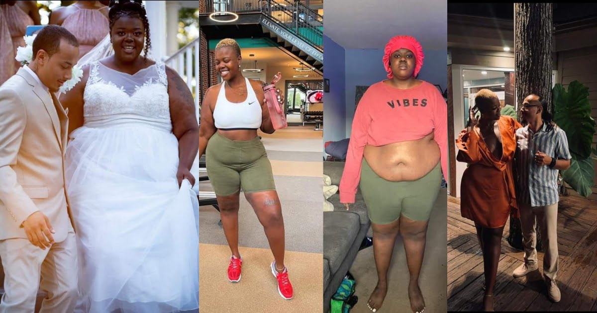Wonderful transformation: See photos of the fat bride who is now slim and curvy after marriage.
