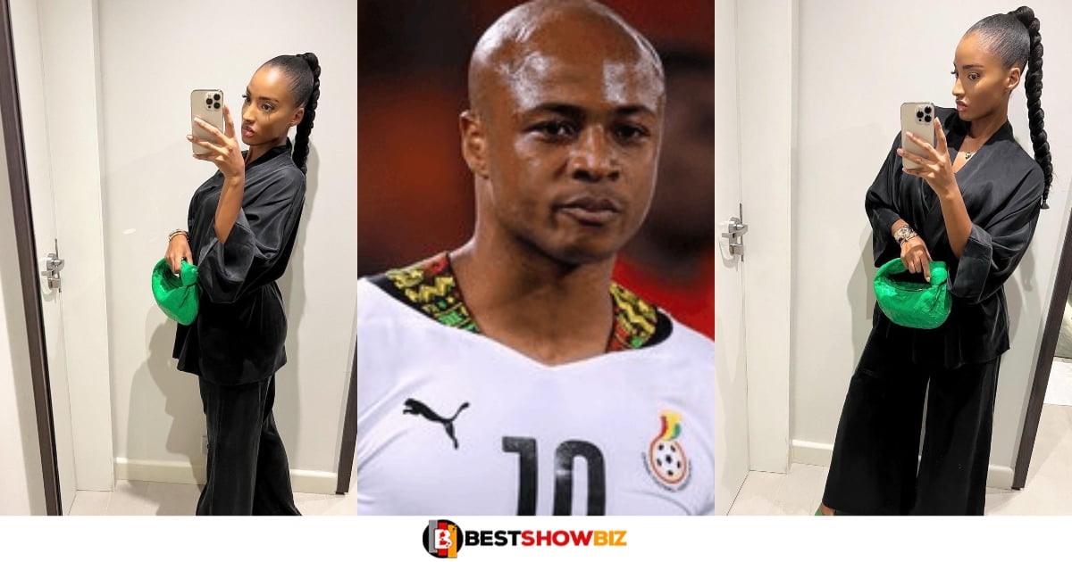 Dede Ayew's wife, Yvonne shares beautiful photos after Black Stars lost against Morocco
