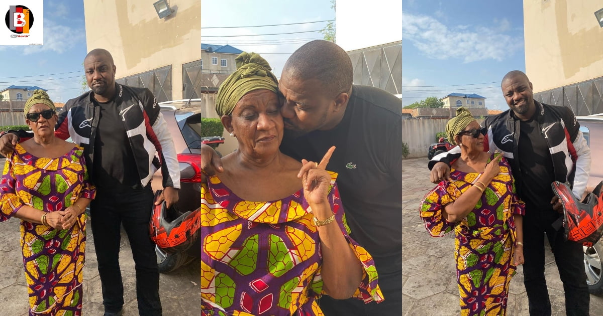 "I love you so much"-John Dumelo shares beautiful images of his mother as she turns 70 years old.