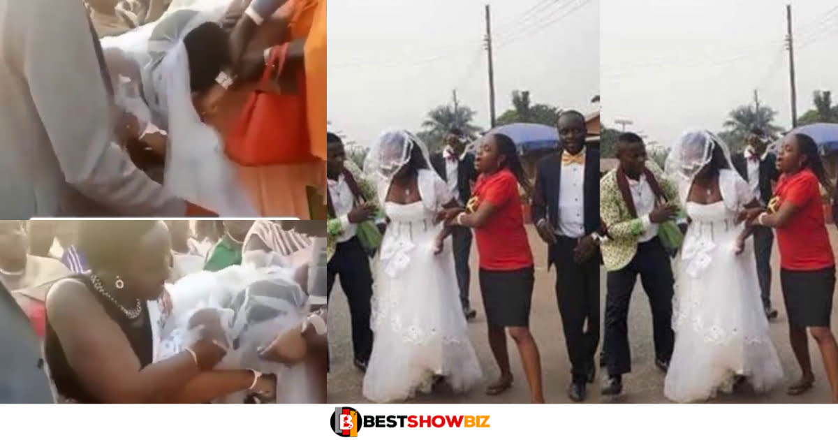Bride Cries Bitterly As Family Members Drag Her To Marry A Man She Doesn't Love (Video)