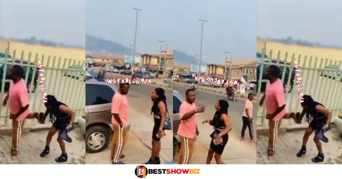 Hook up lady disgraces man in public for failing to pay the agreed amount after 3 days of service (video)