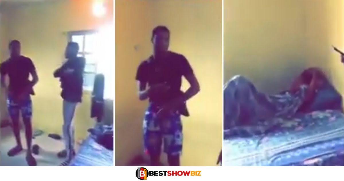 man visits his friend only to meet his girlfriend in his friend’s bedroom (video)