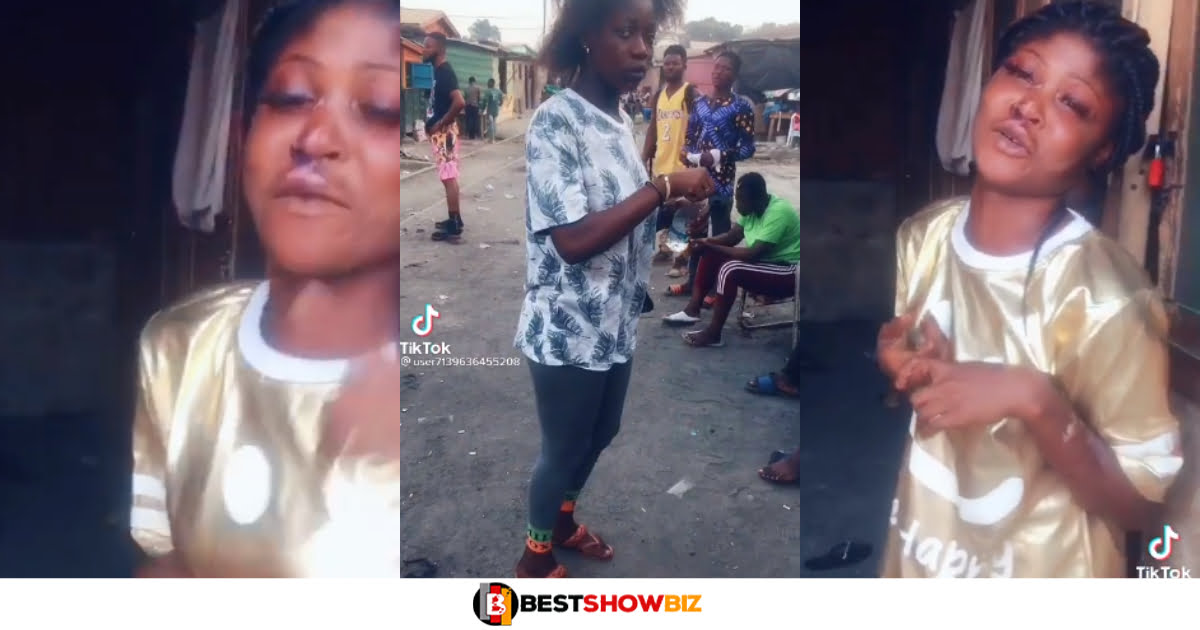 "I still love him" - Lady who was severely beaten by her boyfriend cries to her big sister (Video)