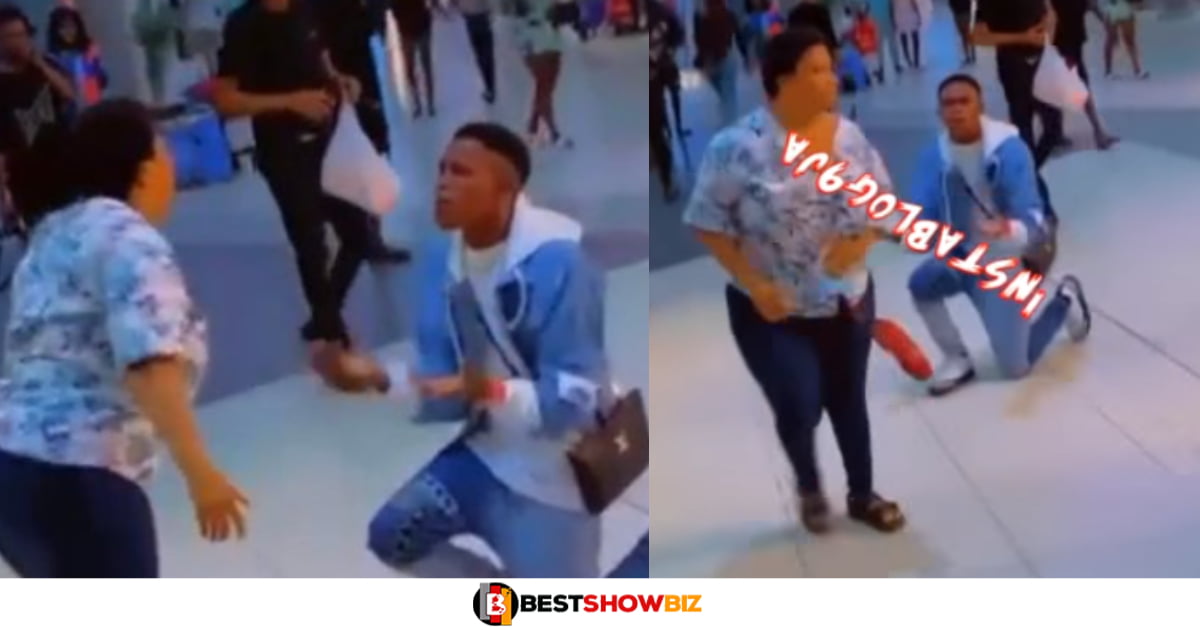"I won't marry you" – Lady loudly Shouts, disgracing her boyfriend after a public proposal