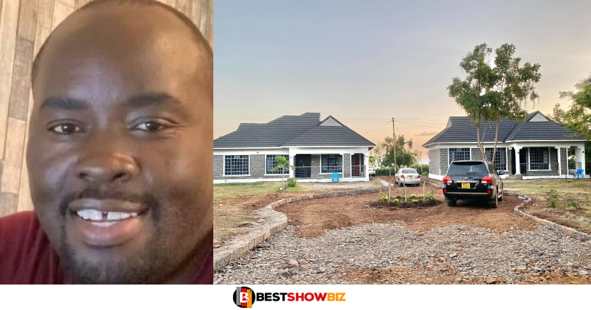 A man who doesn't want trouble builds the same type of house for his two wives (see photos and reactions).