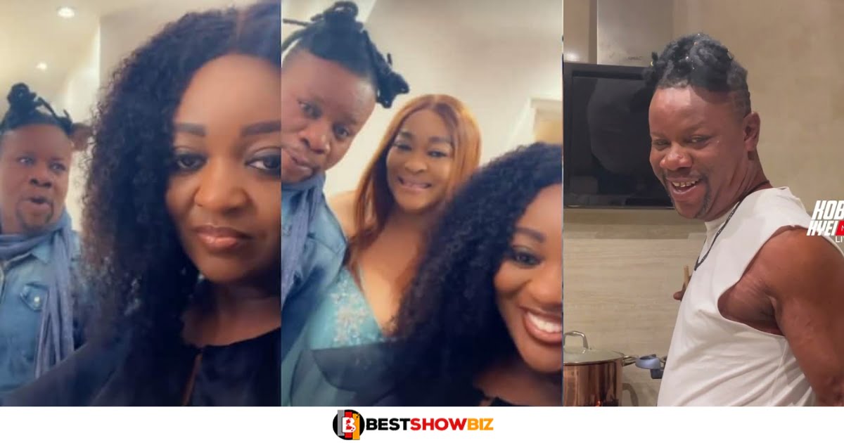 "Jackie Appiah doesn't even know how to cut onions. I was the one cooking for her"- Nana Yeboah (video)