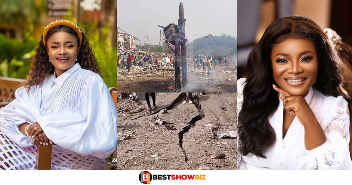 Gospel Musician Ohemaa Mercy Saw The Bogoso Explosion Hours Before The Blast During Her Facebook Live (video)