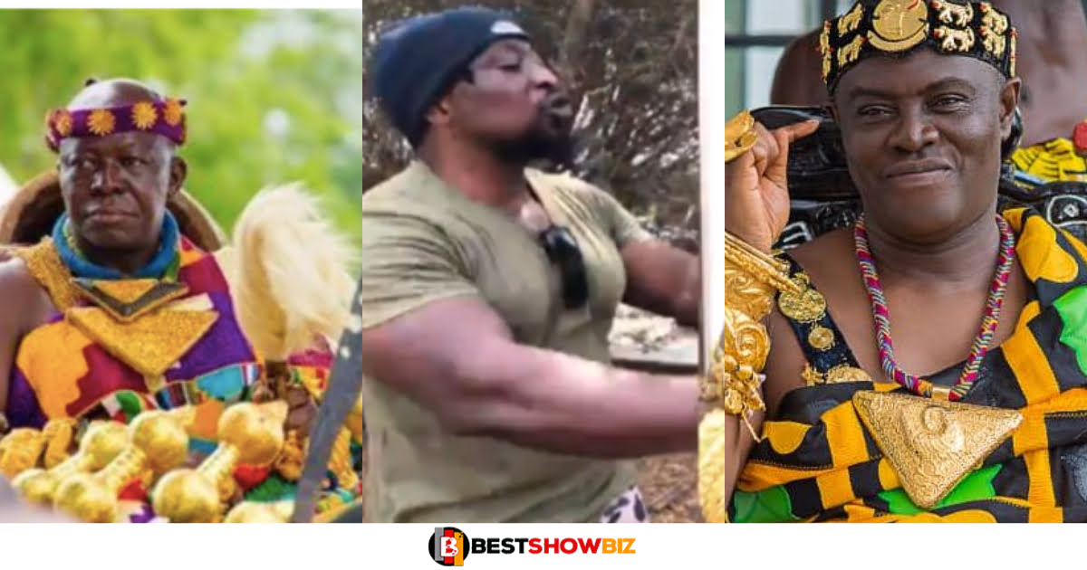 "We will serve your head to otumfour"- Bodyguard sends strong warning to Dormaahene (video)