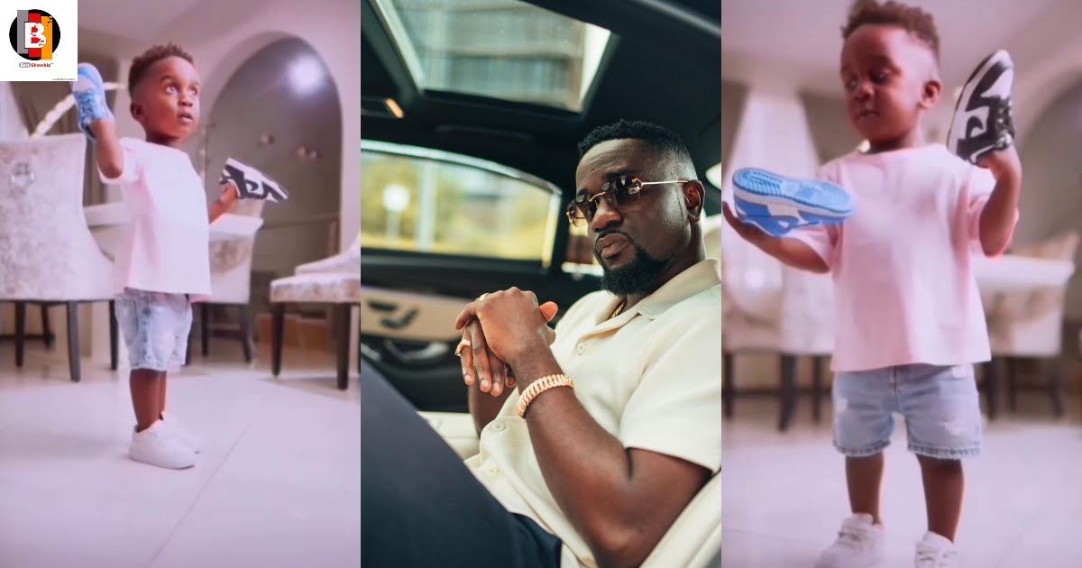 Pictures of Sarkodie's son looking all grown up surfaces online (video)