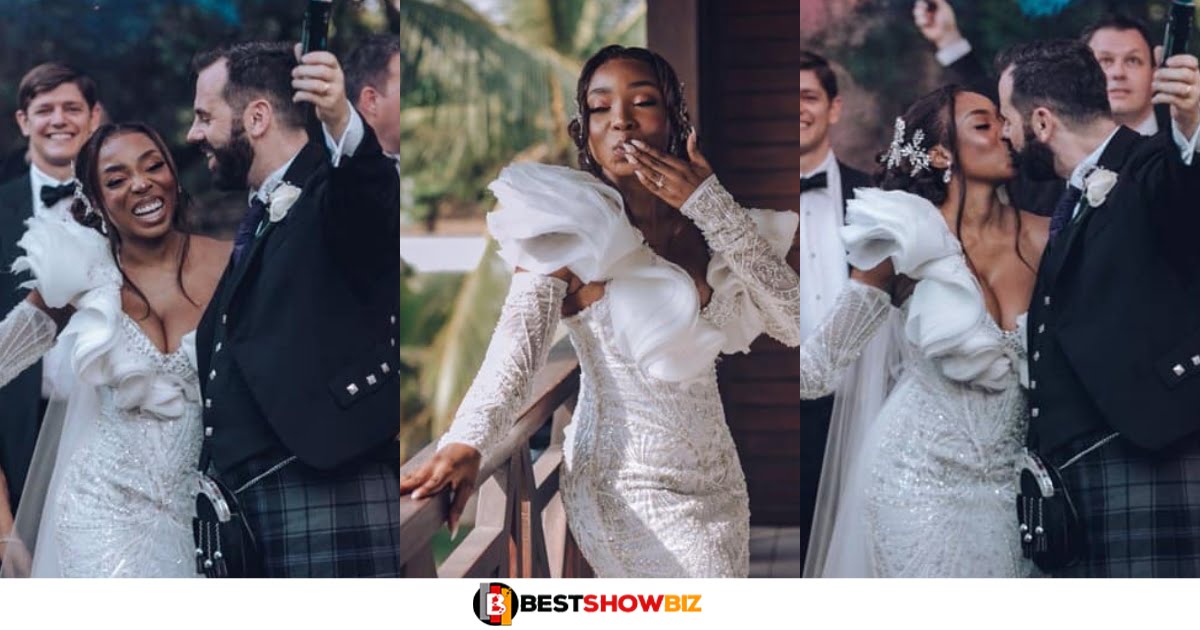 A Scottish man flew down to Accra with his family to marry a lucky Ghanaian lady. See Photos