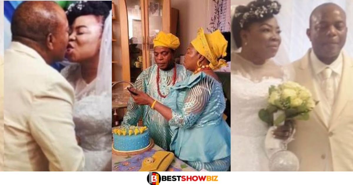 ‘Wonderful God’ – 61-Year-Old Woman Weds For The First Time - See Reactions