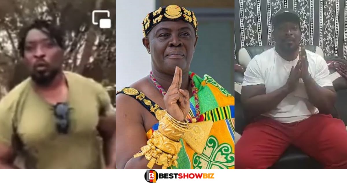 Bodyguard Who Threatened Dormaahene Goes on His Knees and Apologizes In New Video