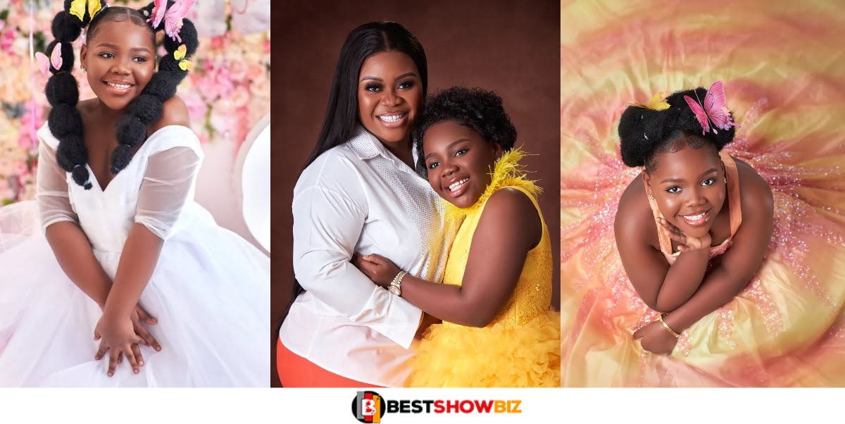 Bofowaa Flaunts her Beautiful Daughter Yaa on her 8th Birthday – Photos
