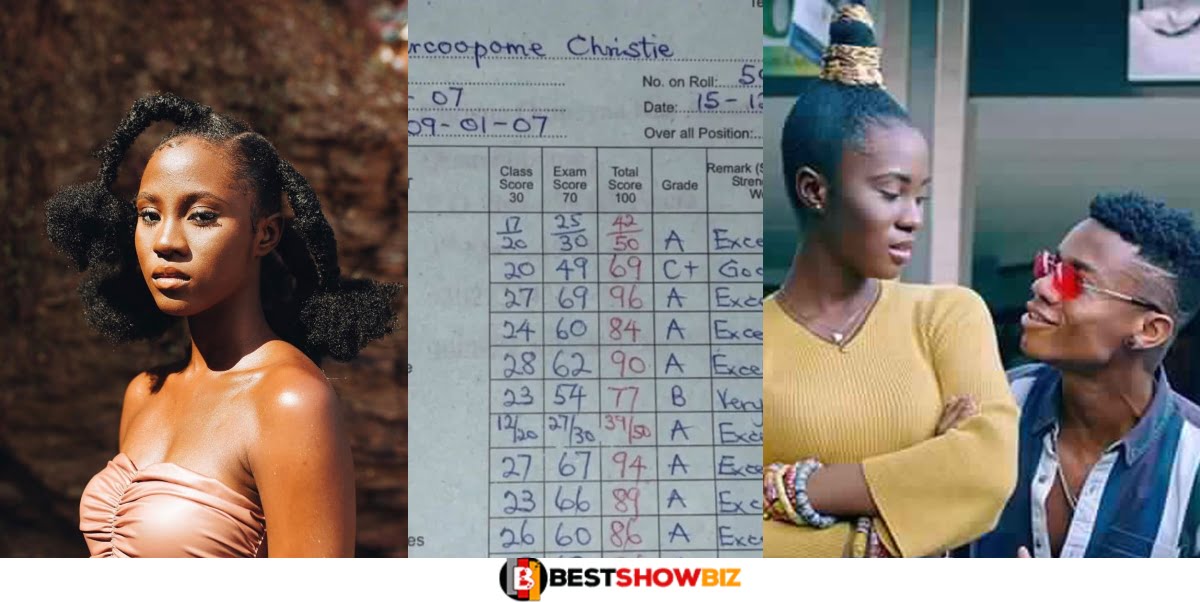 Cina Soul Shows Off Her Primary School Results With A+ In All The Subjects (Photo)