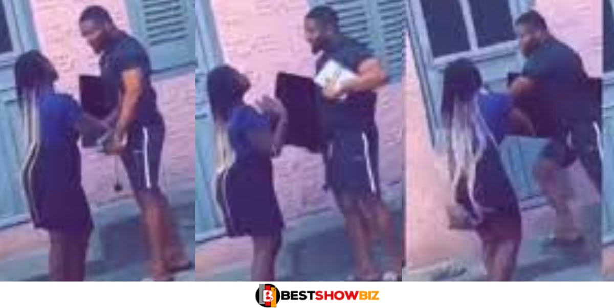 E Go Reach Everybody: Man Takes Back TV & Decorder He Bought For His Girlfriend Who Cheated On Him (Video)