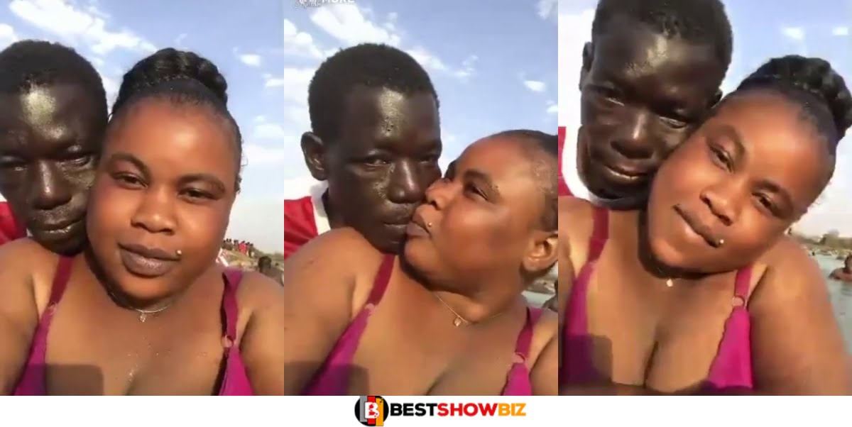 Love or Money? Video Of A Beautiful Lady Chopping Love With An 'Ṵgly' Man Stirs The Internet