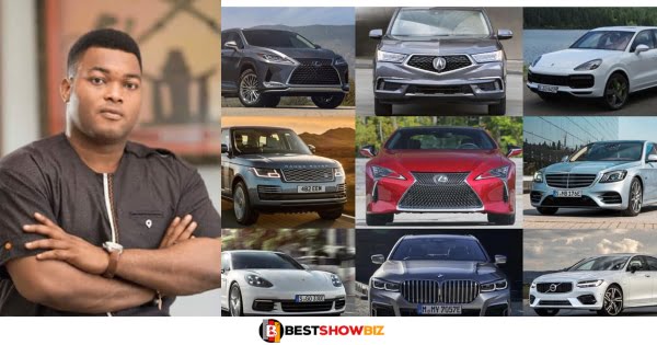 "I can't count my cars"- Safo Kantanka Jnr reveals as he shows his fleet of expensive cars