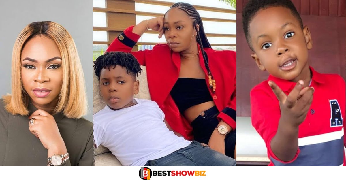 Shatta Wale And Michy's Son Exposes Mum For Not Shaving Her Armpit In New Photos