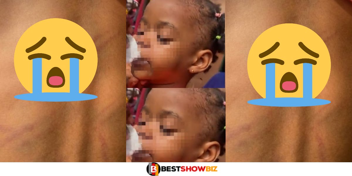 This is so bad: 3-year-old girl Faints after her teacher mercilessly flogged her – Video