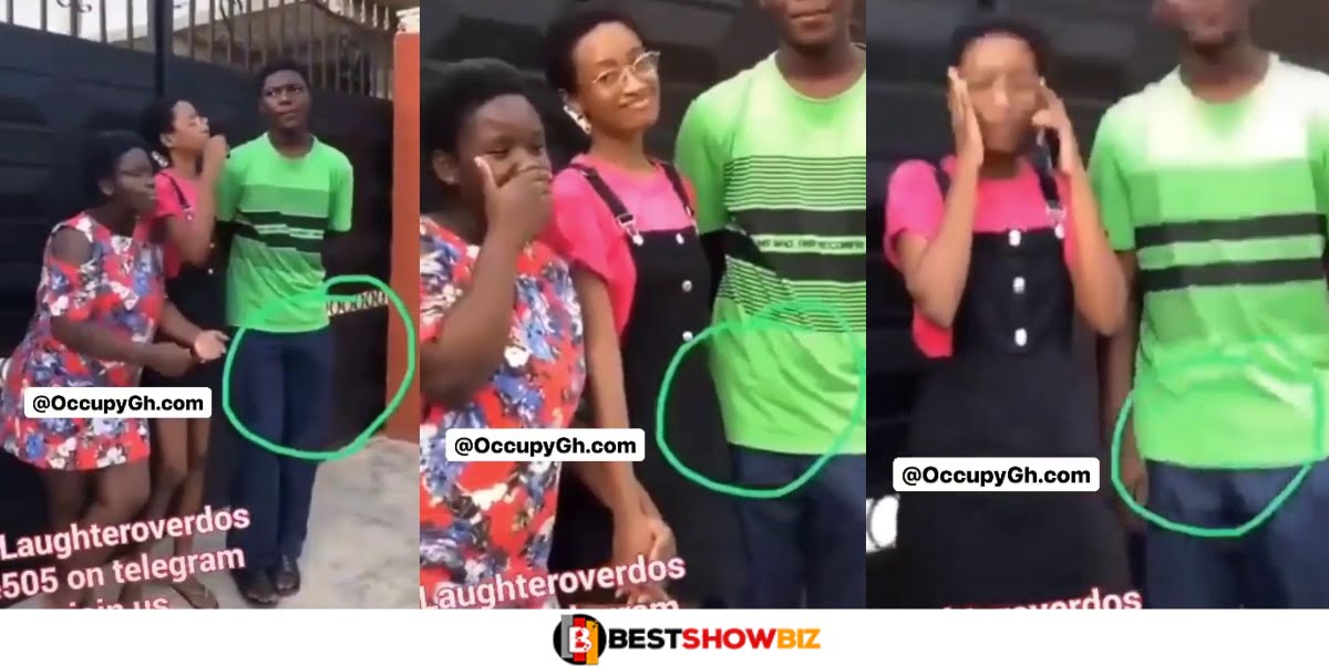 (Video) Young Boy Taking Photos With Fresh Girls Couldn't Stand As His “Koti” Has Rooted