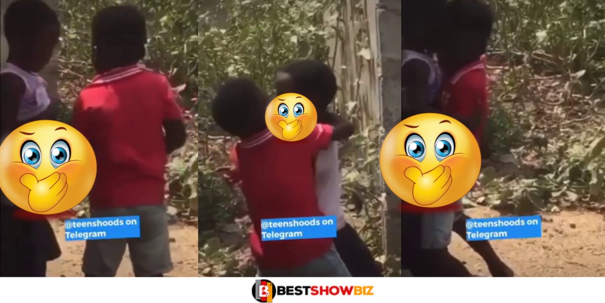 Video: 7-year-old kids spotted chopping themselves in the bush