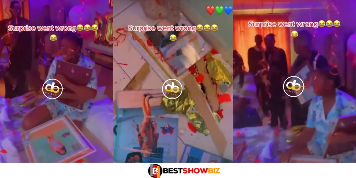 Video: Cheating Girlfriend in Trouble As All Her Boyfriends Shows Up At Her Birthday and Destroy Gifts brought to her