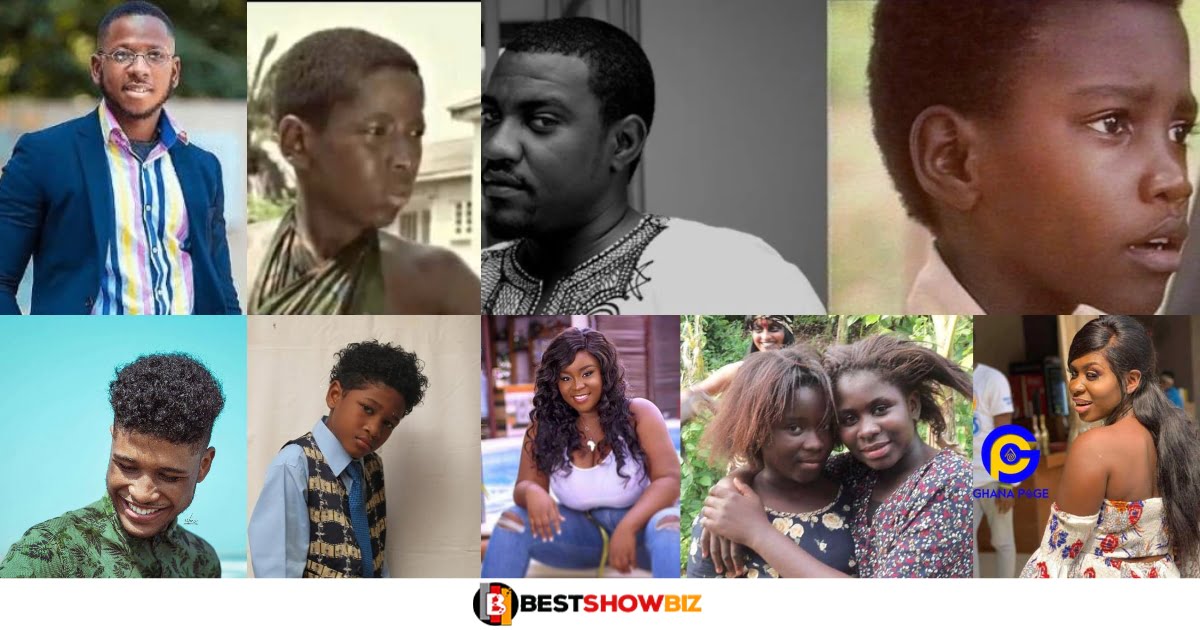 See the list of Ghanaian celebrities who started acting when they were less than 15 years old.