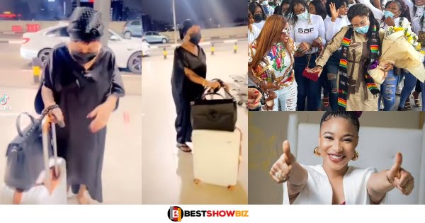 Tonto Dikeh Disgraces Afia Schwarzenegger After She Refused To Meet Her At The Airport In Nigeria Like Afia Did For Her In Ghana (video)