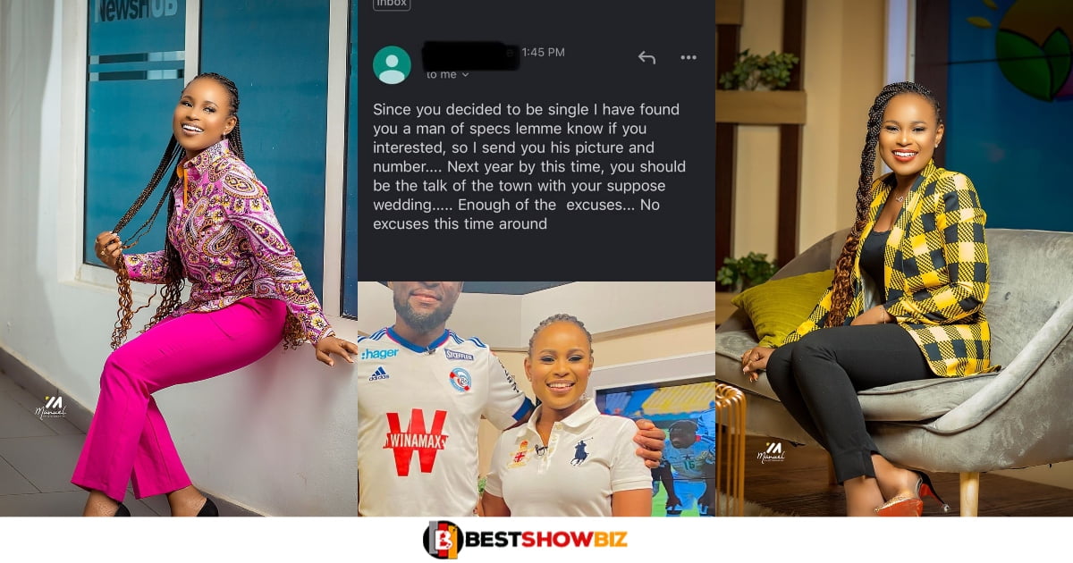 "I am tired of seeing you single, I have found you a man of your type"- Stranger tells Berla Mundi