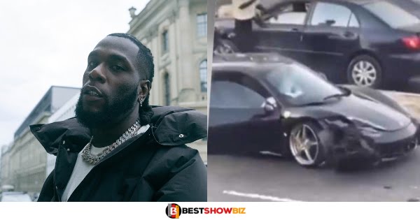 "Instead of helping, they were rather recording me"- Burna Boy cries after getting an accident